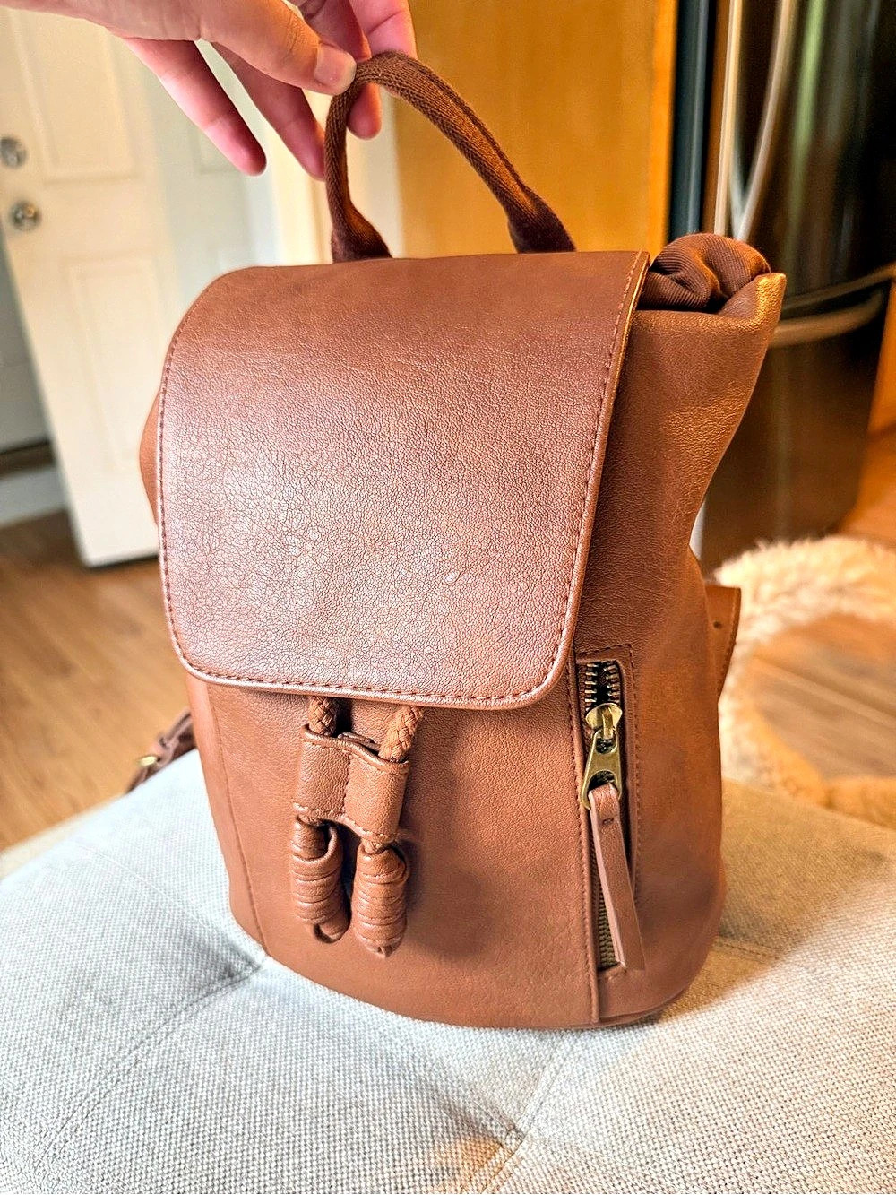 Universal Thread Backpack in Brown - Picture 2 of 9